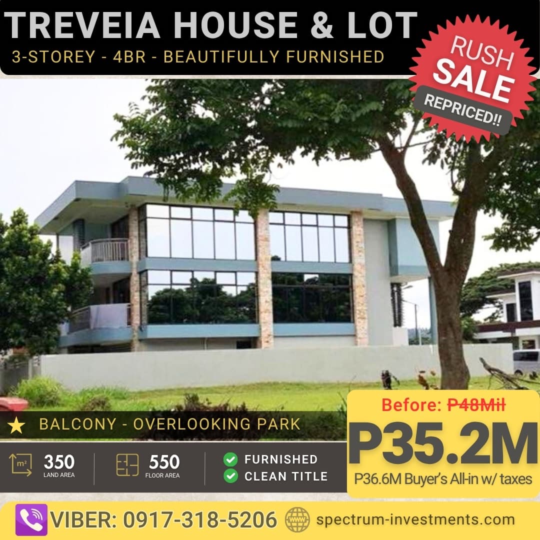 🔥 Rush Sale! 3-Storey Treveia Nuvali House & Lot