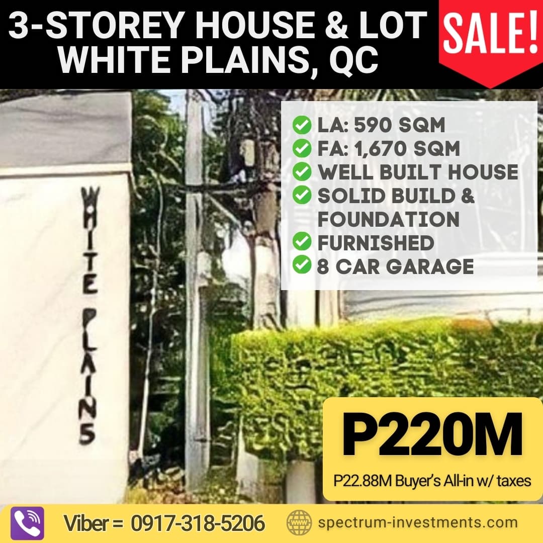 White Plains Village, House & Lot for Sale in Quezon City