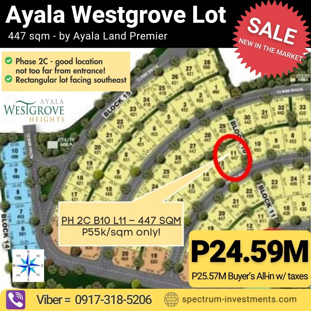 ✳️ Rare Ayala Westgrove Lot Ph6 B8 L27 for sale