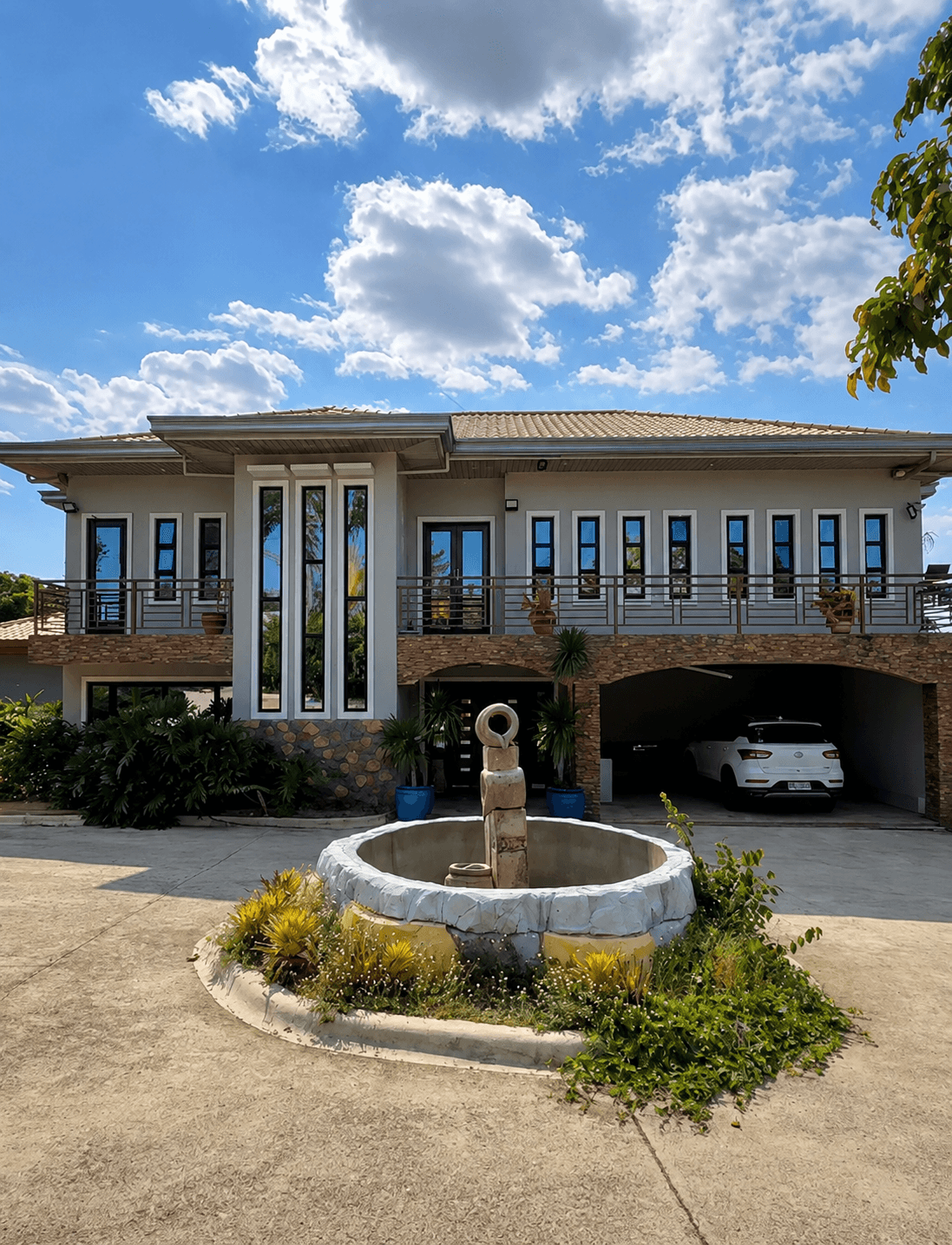 Overlooking House & Lot with Pool for Sale in Calaca Batangas | Near Twin Lakes Tagaytay -RAS