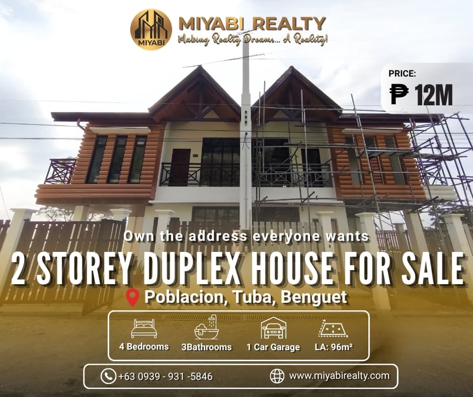 Ready For Occupancy 2-Storey Duplex Log Cabin for Sale in Tuba Benguet | 4 Bedrooms - LSS