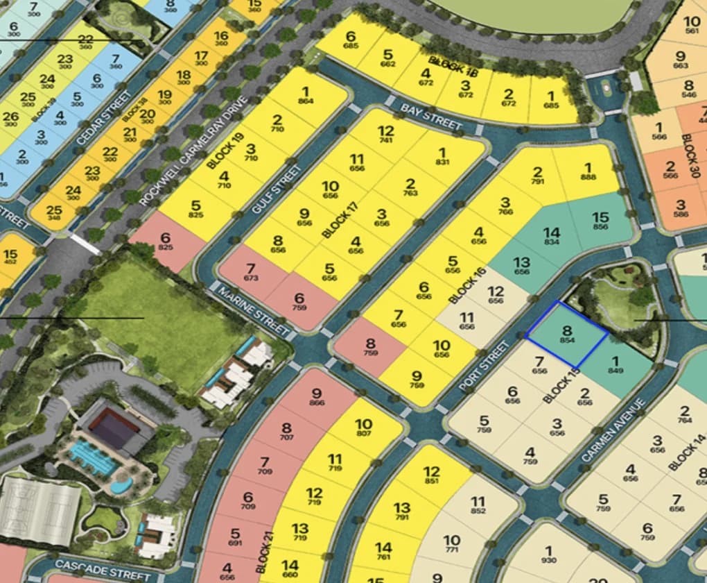Rockwell South At Carmelray Nuvali | Lot for Sale in Laguna