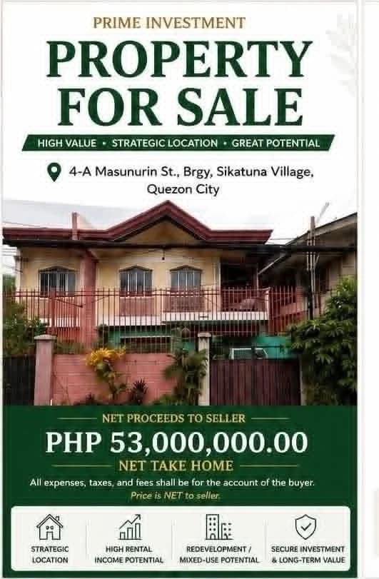 Sikatuna | 323sqm House & Lot for Sale in Quezon City