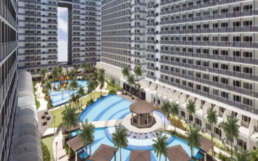 Shell Residences, Pasay – Semi-Furnished 1-Bedroom Condo with Balcony and Amenities View