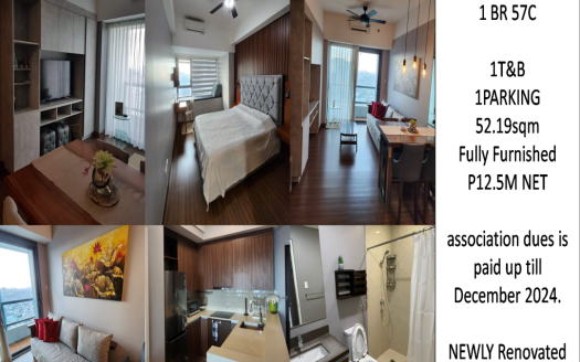 For Sale | Shang Salcedo – Residential | 52.19 sqm Lot, 52.19 sqm Floor Area, 1 Bedroom Bedrooms, 1 Bathrooms, NO Parking, ₱12,500,000.00 | Makati City – Salcedo Village | Fully-Furnished | Listed on Housal.com